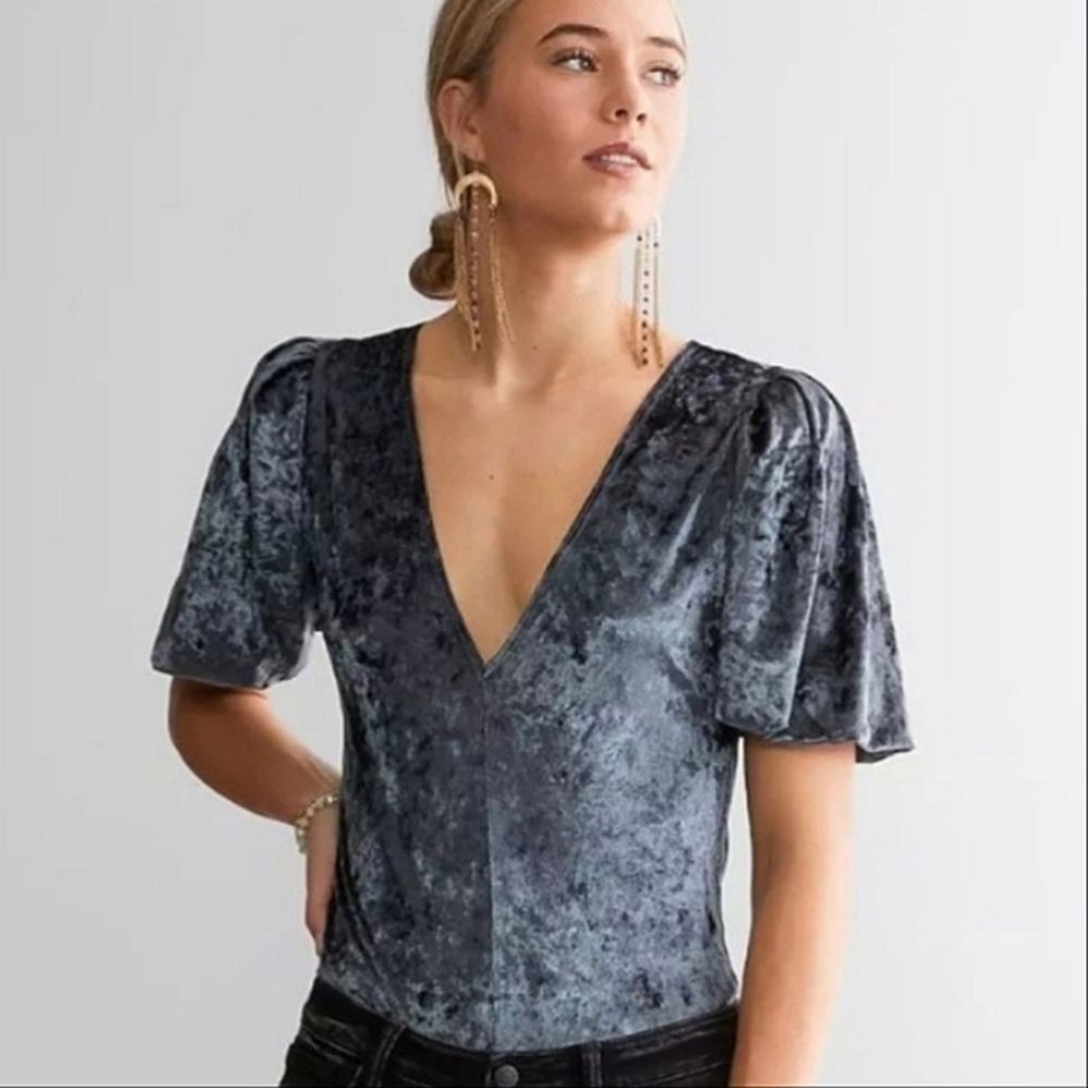 2032 * Intimately Free People Don't You Wish Bodysuit Sunflower Seed Size L